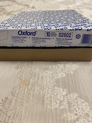 Classification Folders Oxford 6 Part 1” Fastener Folders Letter Size Count 10 - Image 1 of 3