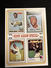 1974 Topps #6 Hank Aaron Special 1970-1973 EXCELLENT