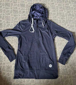 Burton DryRide Snowboard Ski Womens Size L Full Zip Black Hoodie - Picture 1 of 6