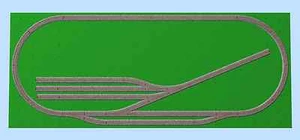 Tracciato ferroviario plastico HO Lima BINARI completo con treno  - Foto 1 di 2