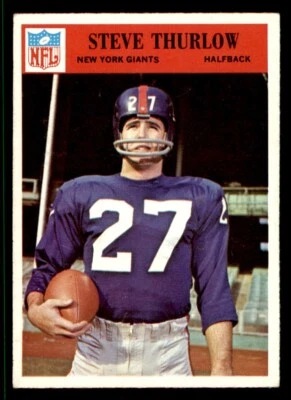 1966 Philadelphia Football #129 Steve Thurlow VG/EX *d3 - Image 1 of 2