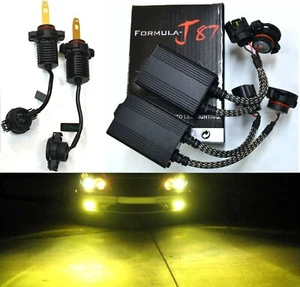 LED M10 Canceler PSX24W 2504 3000K Yellow Two Bulb Fog Light Replacement Upgrade - Picture 1 of 12