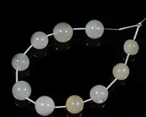 9-11MM AAA+ Natural Blue Lase Agate Plain Round Gemstone 6" Jewelry making Beads - Picture 1 of 4