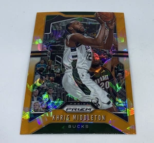 2019-20 Panini Prizm Orange Cracked Ice Khris Middleton #235 Bucks - Picture 1 of 2