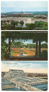 Postcard V31 USA 1916 New Union Station CHICAGO Park Museum Slogan cancel - Picture 1 of 2