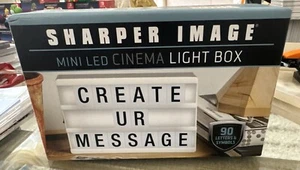 SHARPER IMAGE MINI CINEMA LIGHT BOX 90 Letters & Symbols MiB - Picture 1 of 6