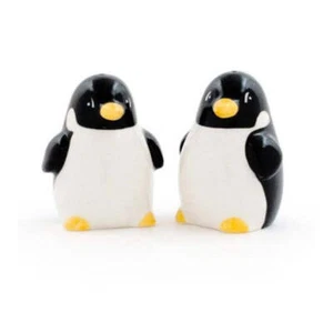 Pinguin Paar Salz & Pfefferstreuer Kannen mollig Keramik Pinguine - Bild 1 von 1