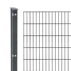 Gartenzaun komplett 12 Meter Höhe: 1005 mm anthrazit Doppelstabgitter Zaun - Bild 1 von 5