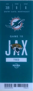Boleto de los Jacksonville Jaguars vs Miami Dolphins 2018 de la NFL 23/12/18 ¡Como nuevo! - Imagen 1 de 1