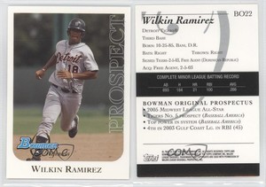 2006 Bowman Originals Prospects Wilkin Ramirez #BO22 Rookie RC