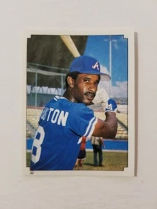 CLAUDELL WASHINGTON 1984 TOPPS ALBUM BASEBALL STICKER #32 ATLANTA BRAVES - Picture 1 of 2