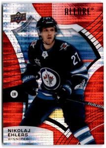 2021-22 UD Allure Red Rainbow #91 Nikolaj Ehlers  Winnipeg Jets