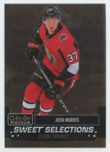 2020-21 O-Pee-Chee Platinum Sweet Selections Josh Norris Rookie Ottawa Senators - Picture 1 of 2