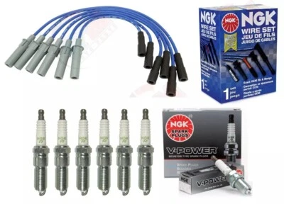 53188 NGK Wires + V-POWER Spark for Dodge Grand Caravan 2001-2010 V6 3.3L + 3.8L - Image 1 of 3