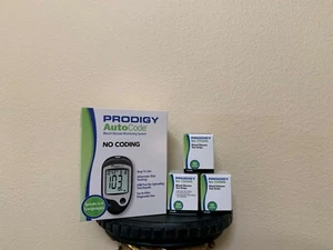 150 Ct Prodigy Diabetiker-Teststreifen & AutoCode-Messgerät — KOSTENLOSER ausgeflippter schneller Versand!! - Bild 1 von 1