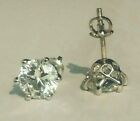 2 Ct Six prong Basket Stud Earring Old Cut Moissanite 925 Sterling Silver