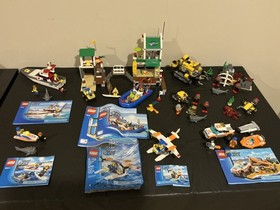 Lego Deep Sea City Coast Guard lot - 9 sets complete or near complete 4642 4644+