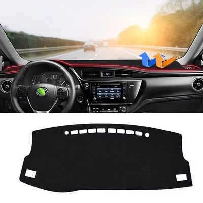 Alfombrilla para tablero de instrumentos Toyota Corolla 2014-2018 alfombrilla cubierta solar almohadilla accesorios negros Foto 1 de 4