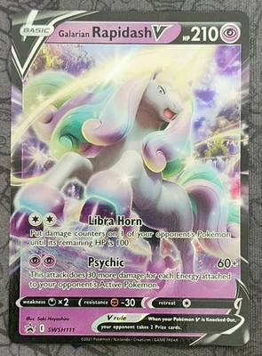 Galarian Rapidash V SWSH111 SWSH: Sword & Shield Promo Cards Holo - Image 1 of 2