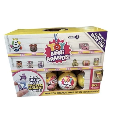 Витрина из 24 игрушек-сюрпризов Zuru 5 мини-брендов серия 3 желтый загадочный мяч - Изображение 1 из 4