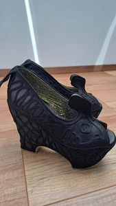 Irregular Choice Schwarze Plateau Peeptoes Gr. 39. Cosplay - Bild 1 von 7