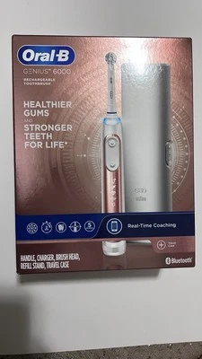 Cepillo de dientes eléctrico Oral-B Genius 6000 Smart Series con estuche de viaje nuevo Foto 1 de 4