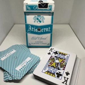 hollywood casino jamul playing cards Arigtorrat Aqua Blue Rare Deck  - Picture 1 of 4