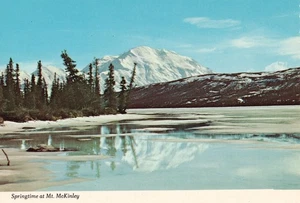 Postcard Alaska Mt McKinley 1975 spring landscape - Picture 1 of 2