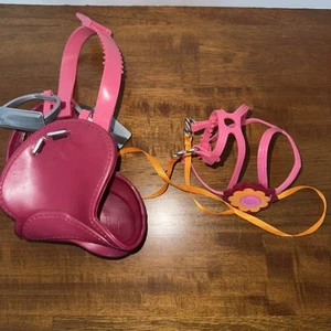 UNSERE GENERATION Battat Pferdesattel und Trense pink orange - Bild 1 von 13
