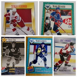SI FOR KIDS NHL LOT MARK MESSIER, MARIO LEMIEUX, LINDROS, B. ORR, FEDOROV (READ) - Picture 1 of 14