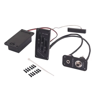 Active Tone Control Electric Violin Piezo Preamp Pickup Noise Low Operations - Image 1 of 4