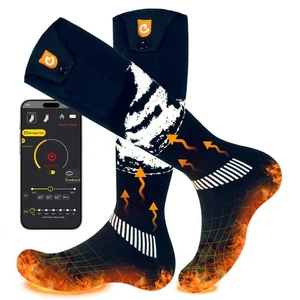 Calcetines térmicos para hombre mujer 6000 mAh APP Control recargables calcetín térmico cálido... - Imagen 1 de 7