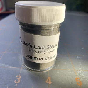 Custer’s Last Stamp Embossing Powder Liquid Platinum - Picture 1 of 3