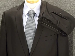 Tuta uomo LINEA UOMO 46XL nera lana premium 42x33,5 pantalone piatto grande e alto 2btn - Foto 1 di 16