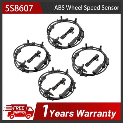 4X ABS Wheel Speed Sensor Front and Rear Fits Jeep Wrangler JK 3.6L 2012-2017 V6 - Image 1 of 4