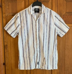 Camisa para hombre Hollister manga corta botón delantero etiqueta talla M - Imagen 1 de 4