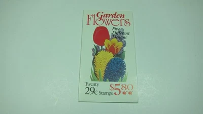 U.S 1993 Garden Flowers Stamp Booklet. Scott# BK208 (20 of Scott# 2760-64) (29c) - Image 1 of 2