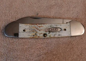 Vintage Case xx BW62131 USA ss Rare White Bone Handle 5 DOT Pocket Knife - Picture 1 of 9