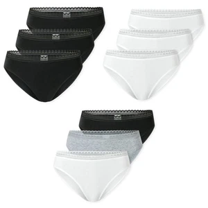 Schiesser Women's Rio Briefs, 3-Pack - 3 Pack Rio Slip, Stretch Cotton, Uni - Picture 1 of 24