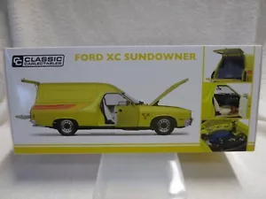 SUNDOWNER PANEL VAN XC FORD PINE N LIME YELLOW 5.8 LITRE OPENING PARTS 1:18 SCAL - Bild 1 von 4