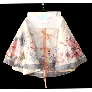 Rachel Zoe Christmas Tree Skirt Poinsettia Floral print Rhinestone 50" (127CM) - Picture 1 of 9