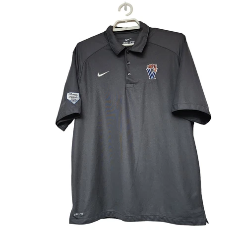 Nike Mens Large Villanova Wildcats DriFit Performance Polo Short Sleeve Embroide Cover