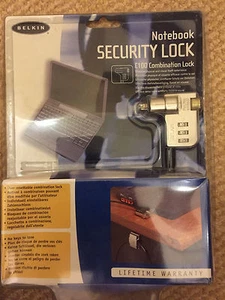 **BELKIN C100 NOTEBOOK/LAPTOP SECURITY COMBINATION LOCK, BRAND NEW** - Picture 1 of 2