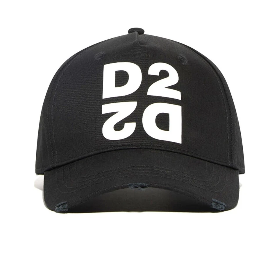 Men's Accessories Dsquared2 Black D2 Baseball Cap Ss2020