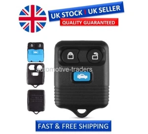 NUOVA custodia portachiavi telecomando 3 pulsanti per Ford Transit Connect con pulsante blu #A56 - Foto 1 di 3
