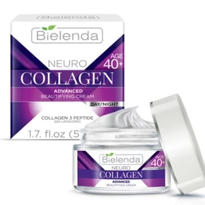 Bielenda Neuro Collagen Moisturising Anti Wrinkle Face Cream 40+Day/Night 50ml - Picture 1 of 2