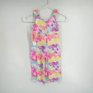 Juicy Couture Mädchen Batik ärmellos Overall Schleife Akzent Größe 3T neu mit Etikett $ 55 - Bild 1 von 4