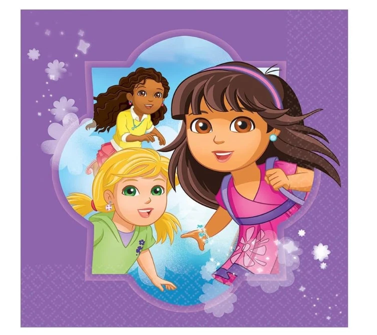 NEW DORA THE EXPLORER & FRIENDS PARTY LUNCH NAPKINS 16ct Birthday Supplies - Image 1 of 1
