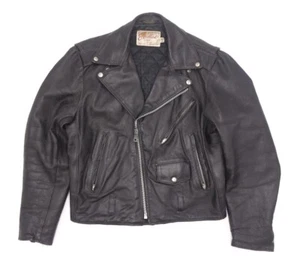 Excelente Chaqueta de Motocicleta Vintage Talla 40R De Años 60 Y 70 Rara Hecha en Los EE. UU. - Imagen 1 de 12