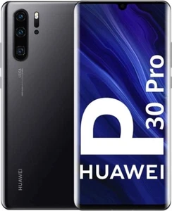 Huawei P30 Pro 128 Go (RAM 8 Téléphone Android débloqué, opérateur. Noir - Photo 1/8